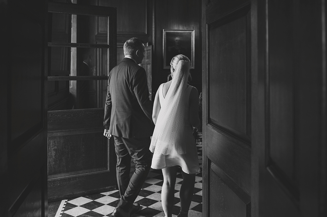 Walking through Admiral's House in Greenwich.