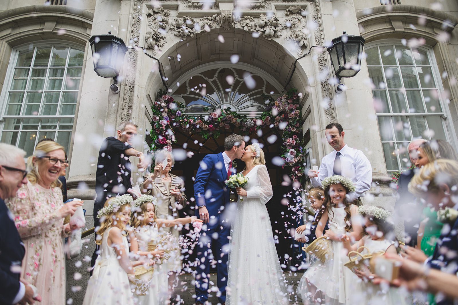 Chelsea Town Hall confetti shot